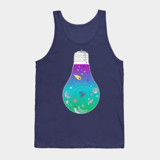 Meteor cupcake moon light bulb - Kawaii Tank Top